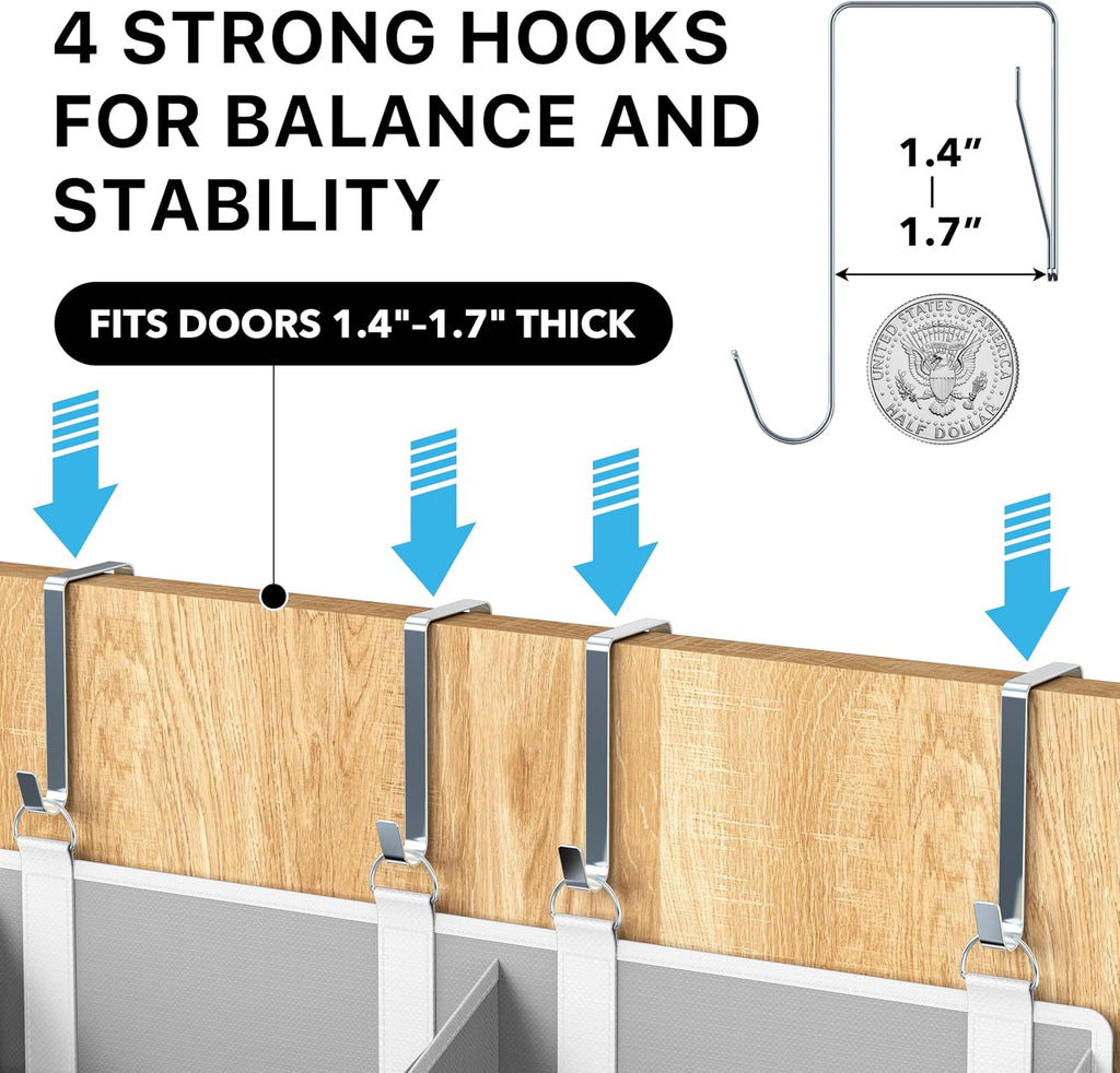 Simple Houseware Extra Large Heavy Duty 10 Pockets Over the Door Organizer
