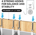 Simple Houseware Extra Large Heavy Duty 10 Pockets Over the Door Organizer