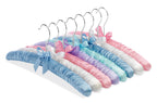 Whitmor Satin Padded Hangers for Women Clothing, Bow Design, 8-Pack, Bone