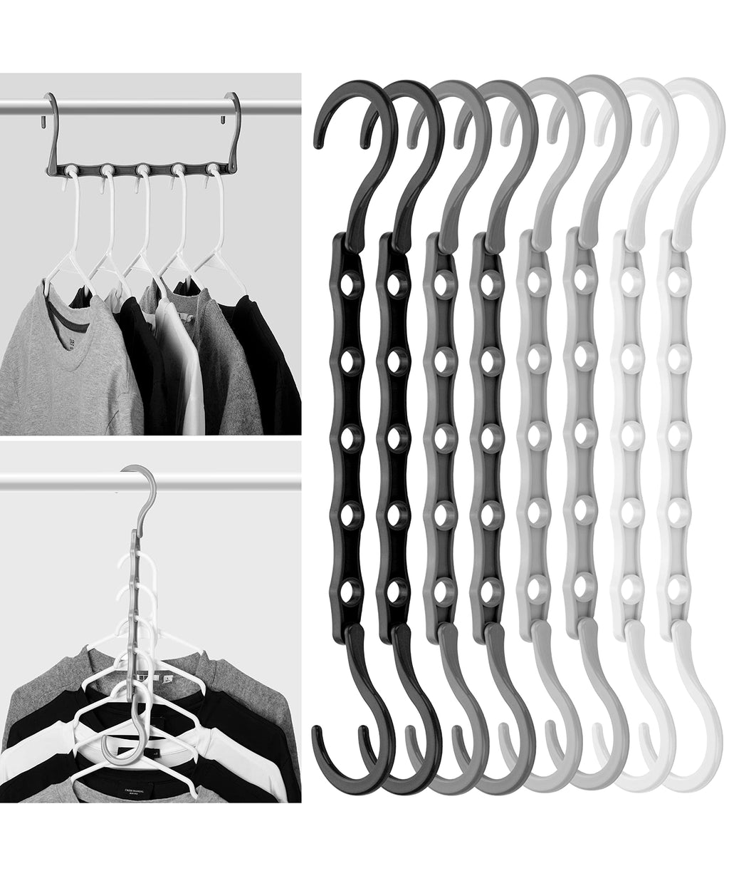 Mr. Pen- Space Saving Hangers, 8 pcs, 360° Rotating Hooks