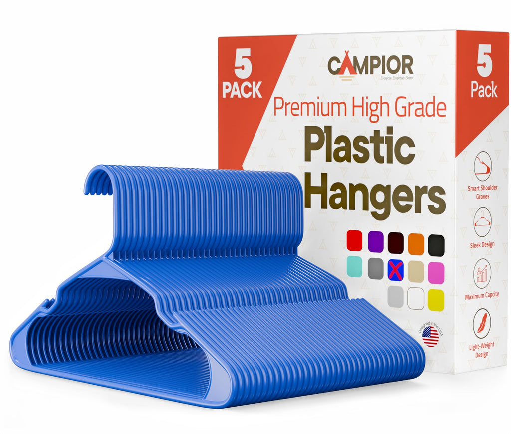 Pink Plastic Hangers 30 Pack– Heavy-Duty Plastic Hangers Slim and Space-Saving, Durable and Lightweight PP with Non-Slip Shoulder Notches for Slip Dresses, Suits, Jackets & Camisoles