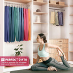 30 Pack Pants Hangers with Clips,Legging & Jean Hangers for Closet Hanging