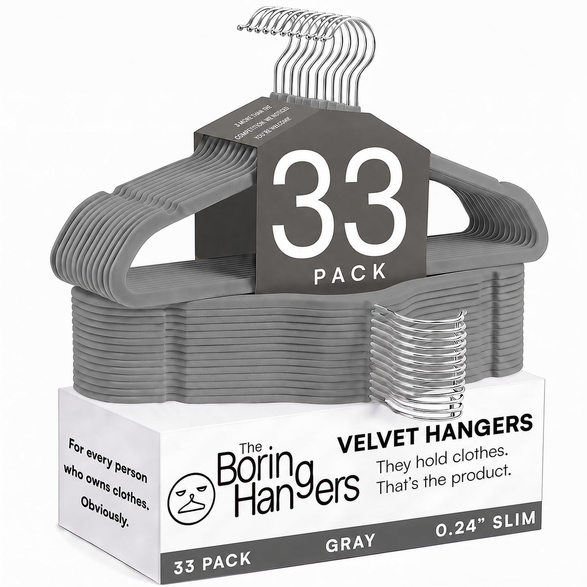 66 Pack Black Velvet Hangers Non Slip, Felt Hangers