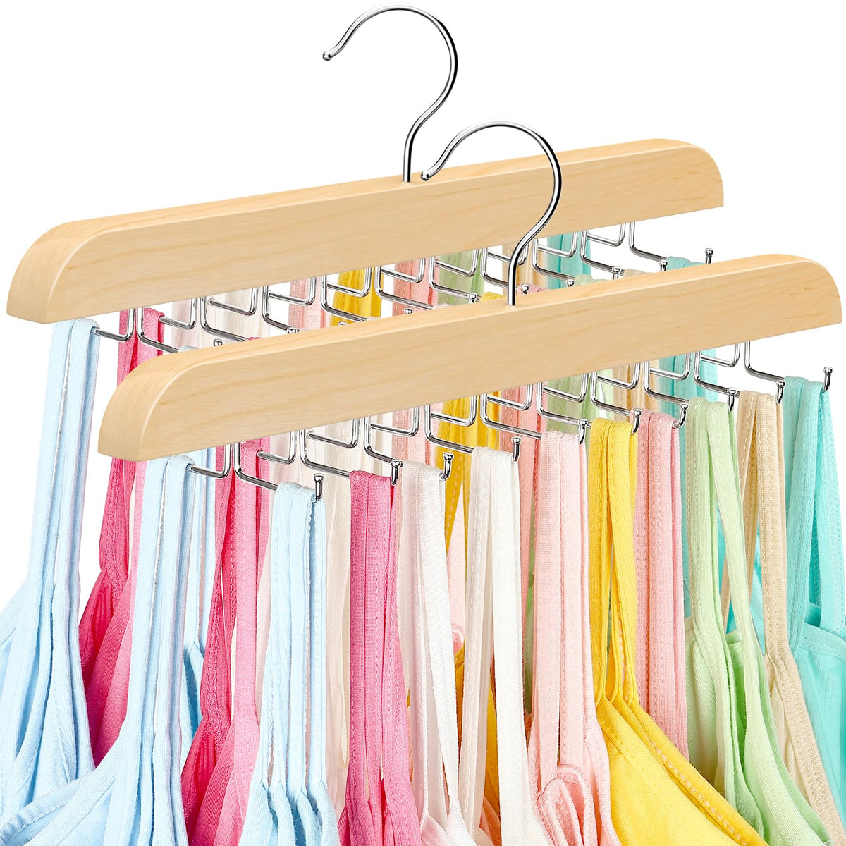 Tank Top Hanger for Closet Organizer, 20 Large Capacity Premium Bra Hanger
