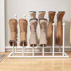 Freestanding Boot Rack, Shoe Storage Organizer Fit for 8 Pairs, Black