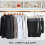 TOPIA HANGER Pant Hangers Space Saving 3 Pack with Non Slip 5 Tiers Hangers