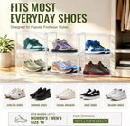 Heavy Duty Acrylic-Look Shoe Box, Size 14, Stack Everyday Footwear Storage