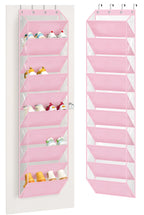 AOODA 10 Tier Clear Over the Door Shoe Organizer Storage, Deep Pockets Large Hanging Shoe Rack for Closet Door, Fit 20 Pairs Shoe Holder Hanger for Sneakers, Boots (Black)