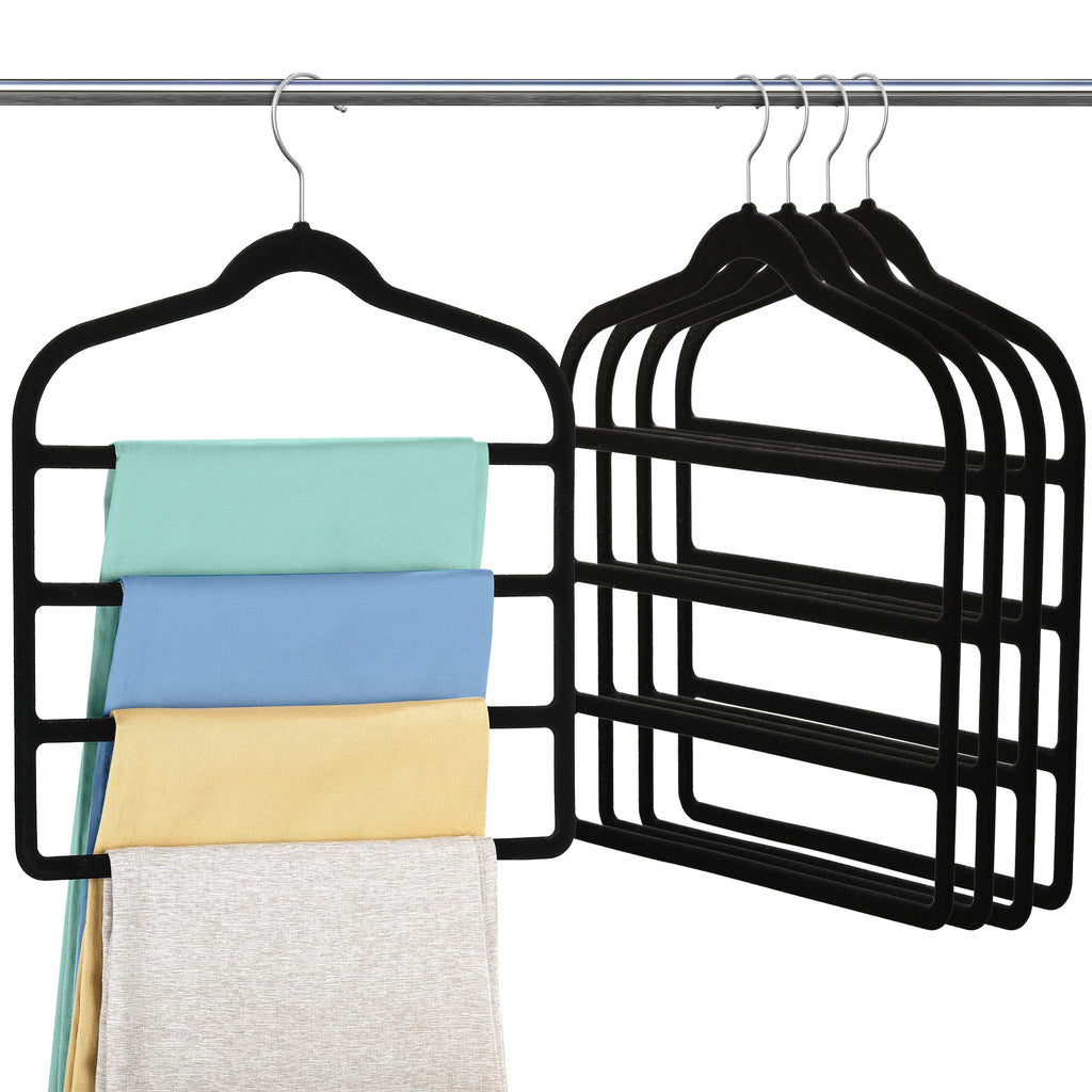 Velvet Pant Clothes Hanger Space Saving Non Slip Hanger Jean Slack Hangers