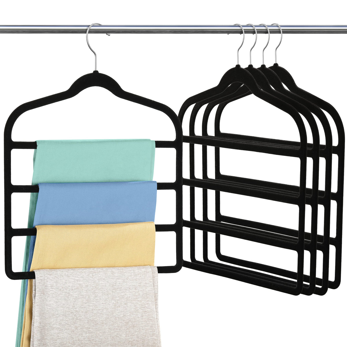 Velvet Pant Clothes Hanger Space Saving Non Slip Hanger Jean Slack Hangers
