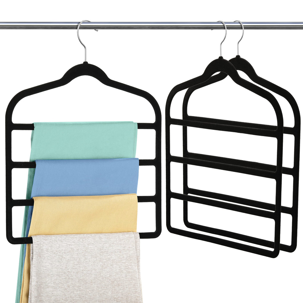 Velvet Pant Clothes Hanger Space Saving Non Slip Hanger Jean Slack Hangers
