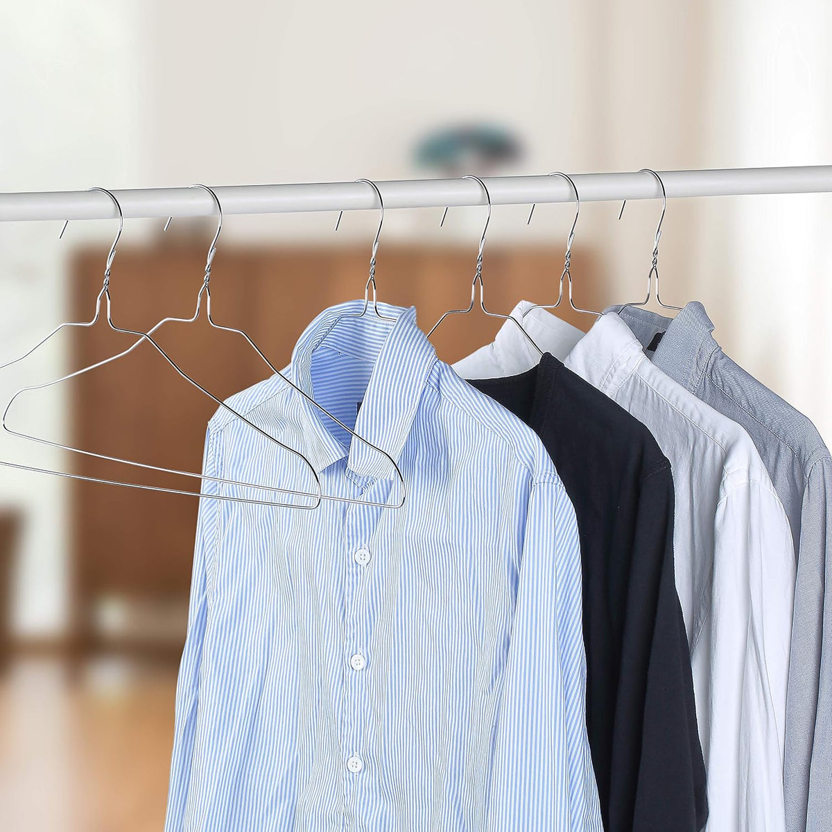 Mr. Pen- Metal Wire Hangers, 10 Pack, Silver