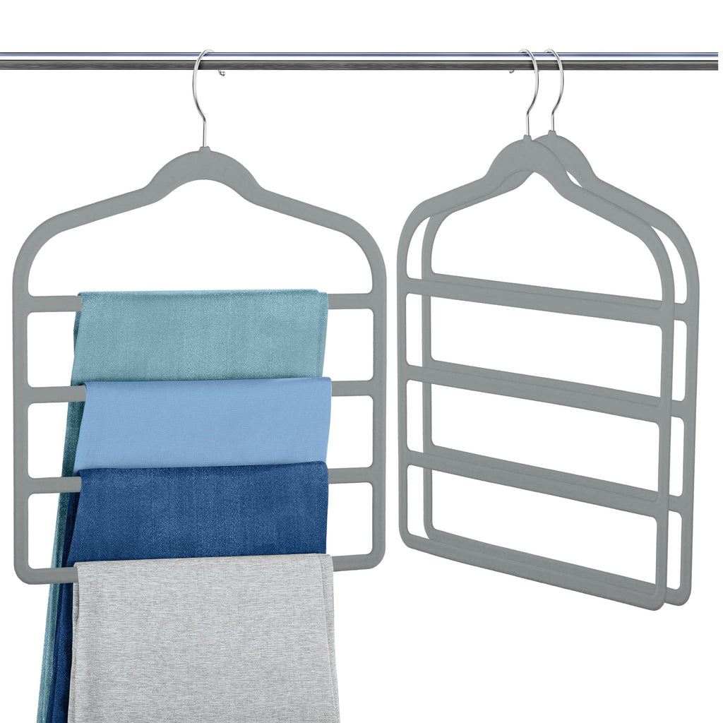 Velvet Pant Clothes Hanger Space Saving Non Slip Hanger Jean Slack Hangers