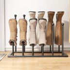 Freestanding Boot Rack, Shoe Storage Organizer Fit for 8 Pairs, Black