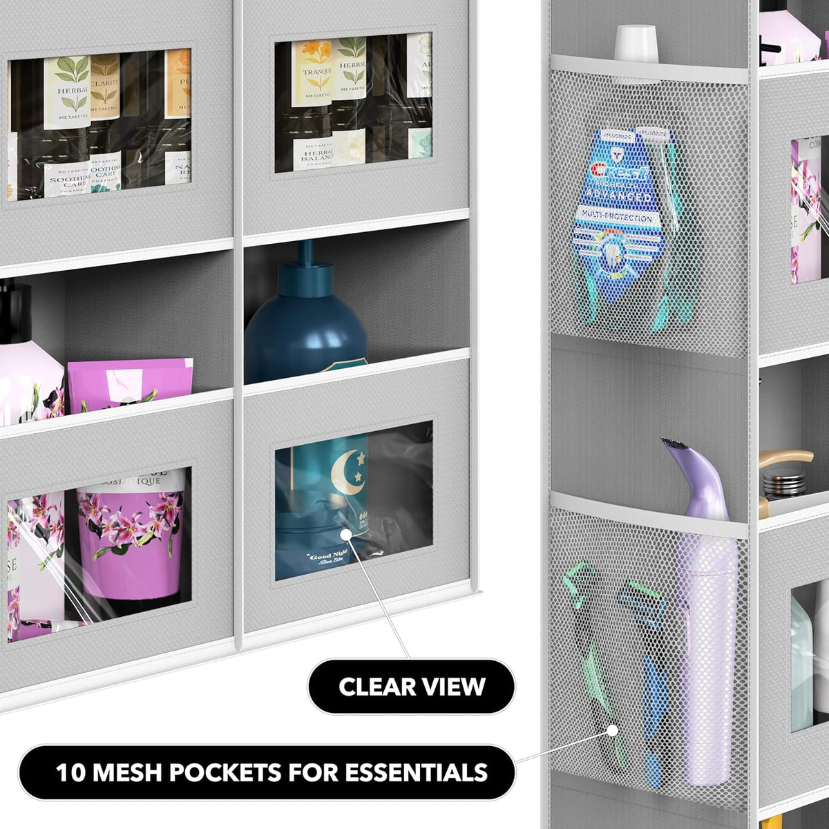 Simple Houseware Extra Large Heavy Duty 10 Pockets Over the Door Organizer