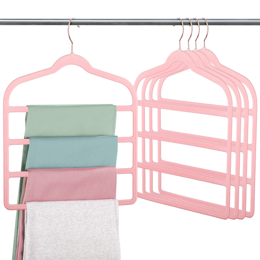 Velvet Pant Clothes Hanger Space Saving Non Slip Hanger Jean Slack Hangers