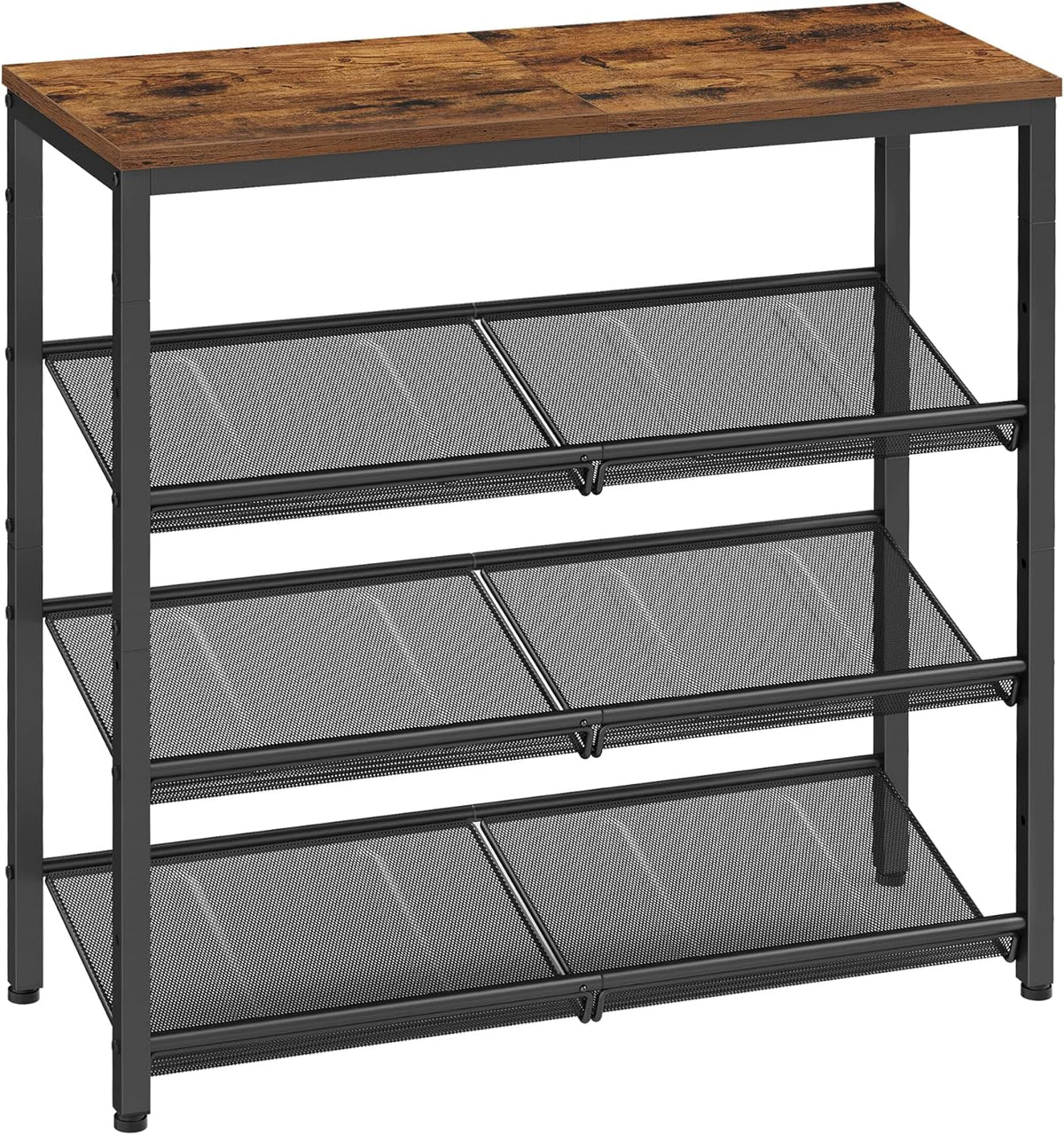 VASAGLE 4-Tier Shoe Rack, Adjustable, Freestanding