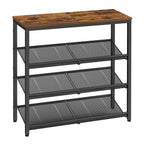 VASAGLE 4-Tier Shoe Rack, Adjustable, Freestanding