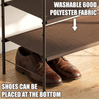 Simple Houseware 4-Tier Shoe Rack Storage Organizer, 12-20 Pair, Bronze