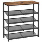 VASAGLE 4-Tier Shoe Rack, Adjustable, Freestanding