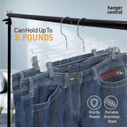 14 Inch Clear Pants Hangers, 12 Pack